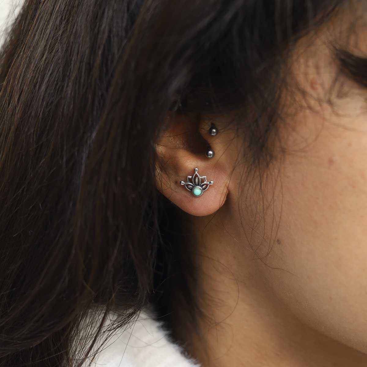 Sterling Silver Turquoise Dream Stud Earrings