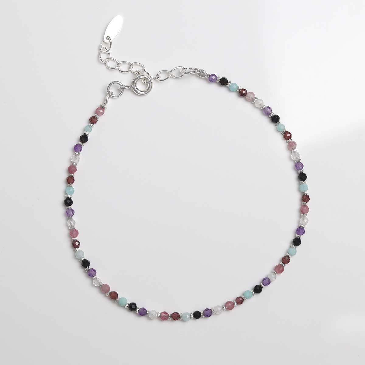 Sunset Mixed Gemstone Beaded Bracelet