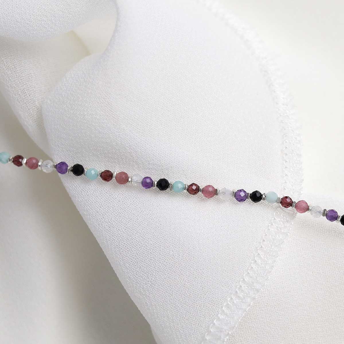 Sunset Mixed Gemstone Beaded Bracelet