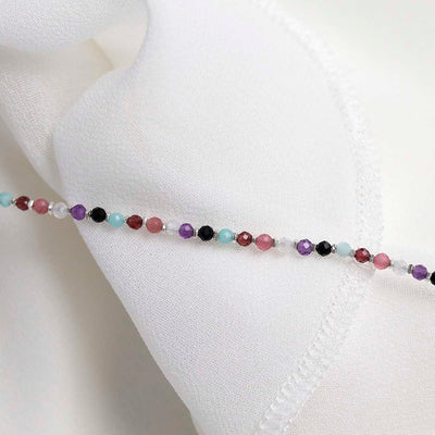 ML844B Sunset Mixed Gemstone Beaded Bracelet 2