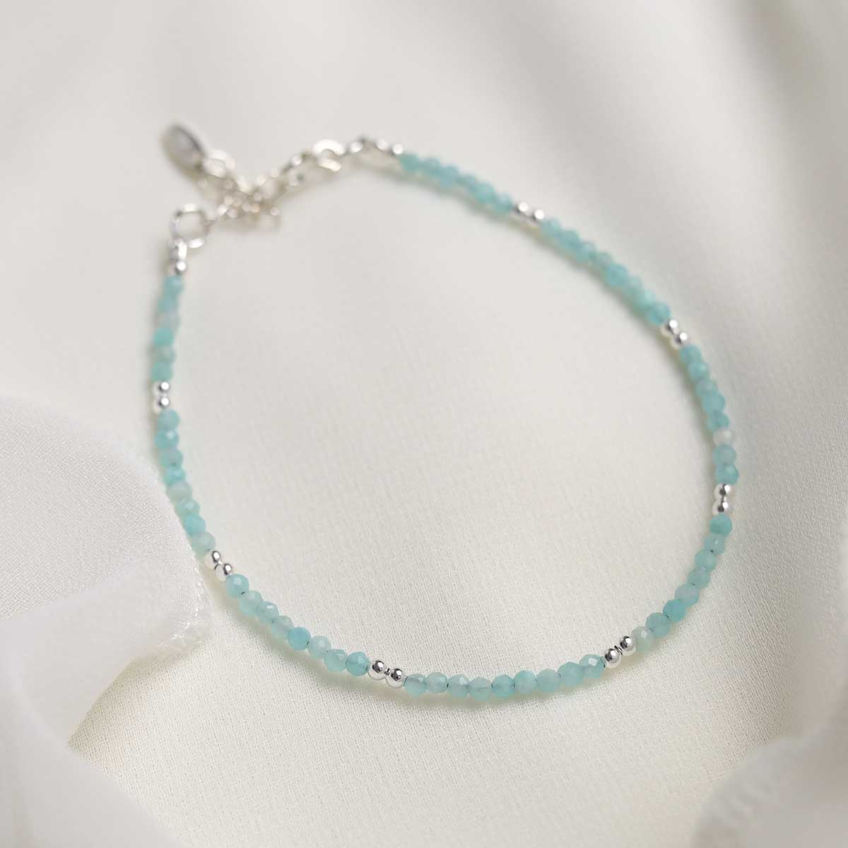 Amazonite Gemstone Beaded Bracelet
