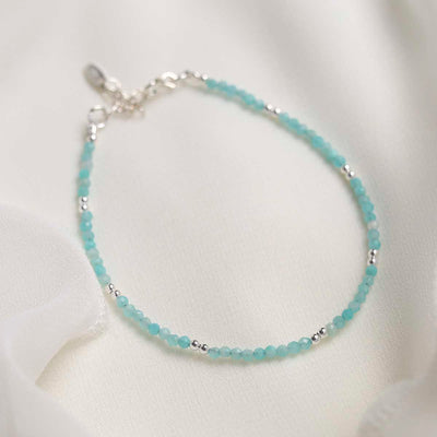 ML846B Amazonite Gemstone Beaded Bracelet 2