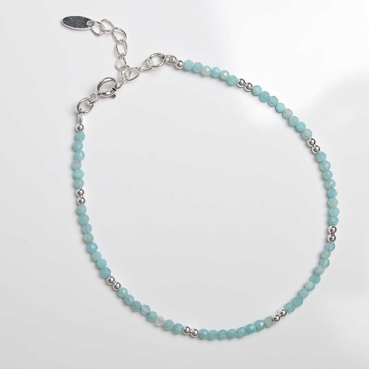 Amazonite Gemstone Beaded Bracelet