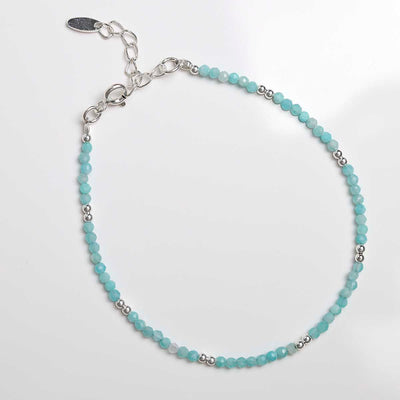 ML846B Amazonite Gemstone Beaded Bracelet 1