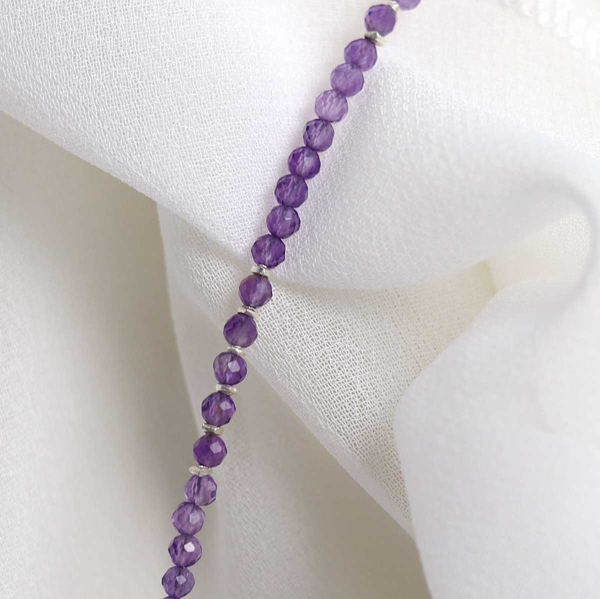 Amethyst Gemstone Beaded Bracelet