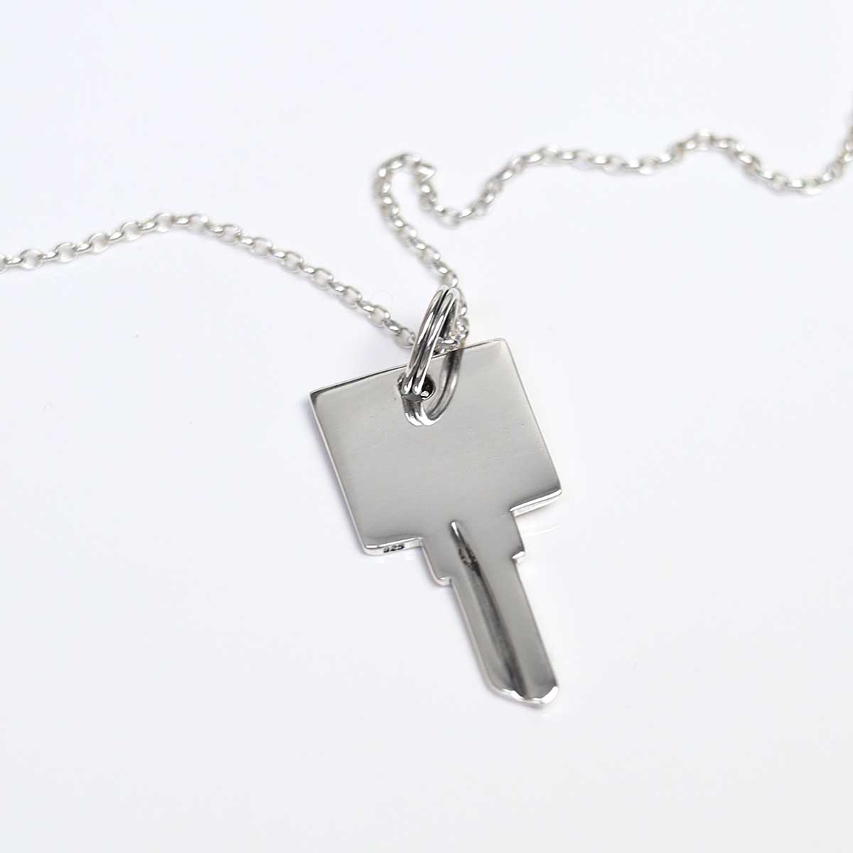 Sterling Silver Key Necklace (Large)