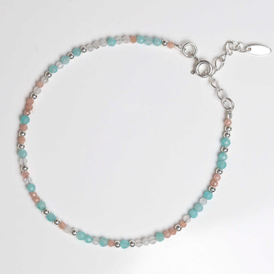 ML842B Sunrise Mixed Gemstone Beaded Bracelet 5