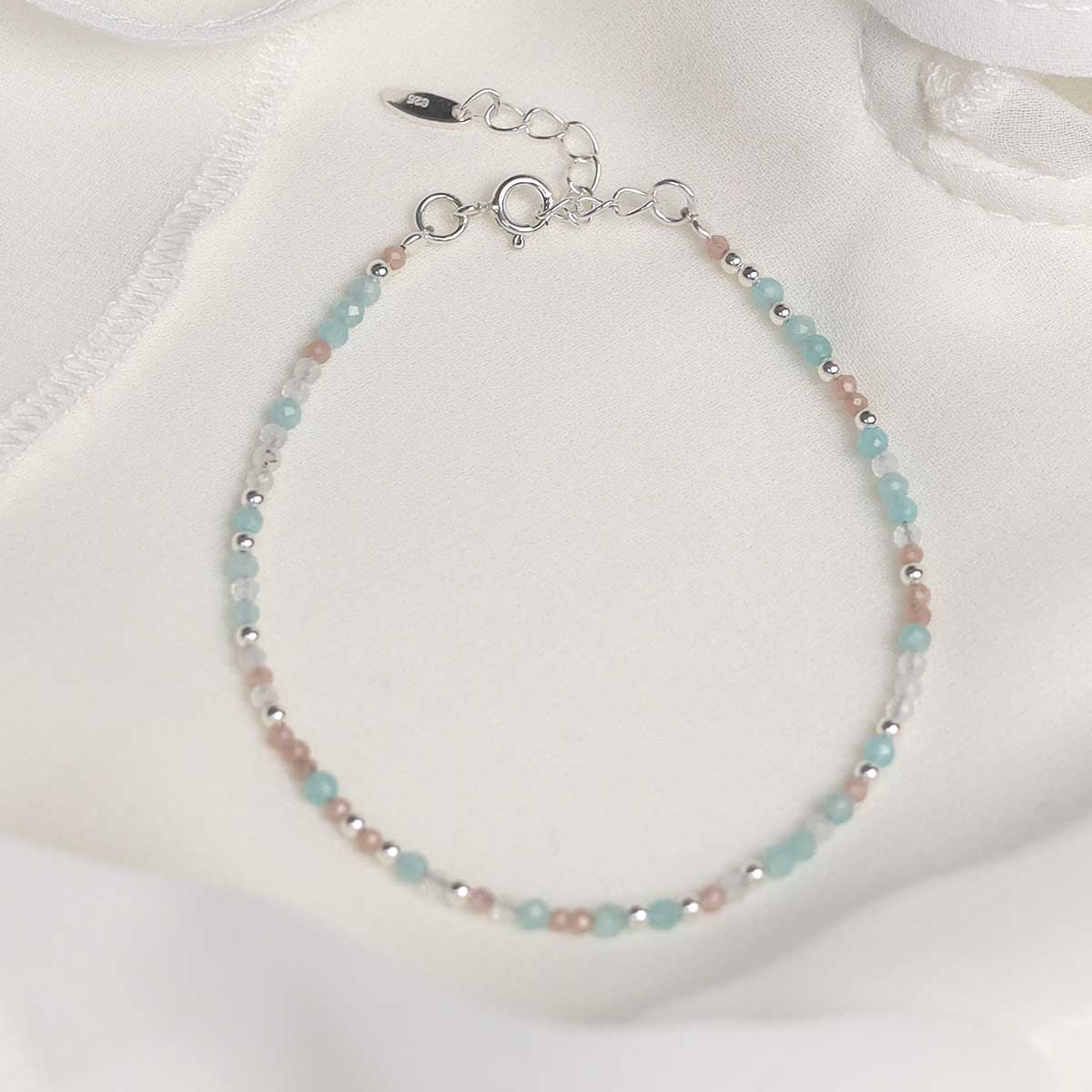 Sunrise Mixed Gemstone Beaded Bracelet