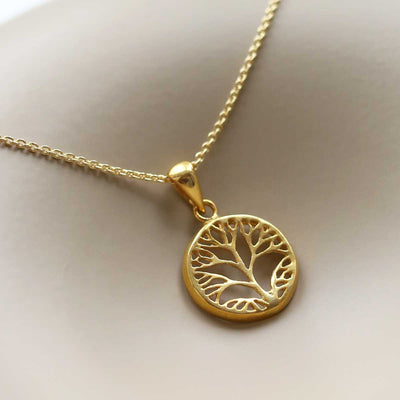 MB158PG_Gold Plated Sterling Silver Tree Necklace_new 2