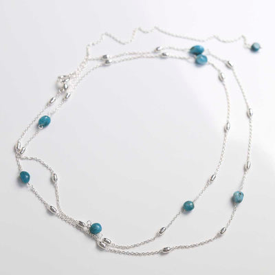 MT07_Sterling Silver Apatite Necklace:Bracelet_2
