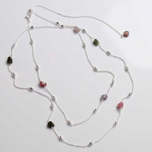 MT08_Sterling Silver Multicolour Tourmaline Necklace:Bracelet_2