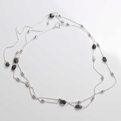 MT06_Sterling Silver Labradorite Necklace:Bracelet_2