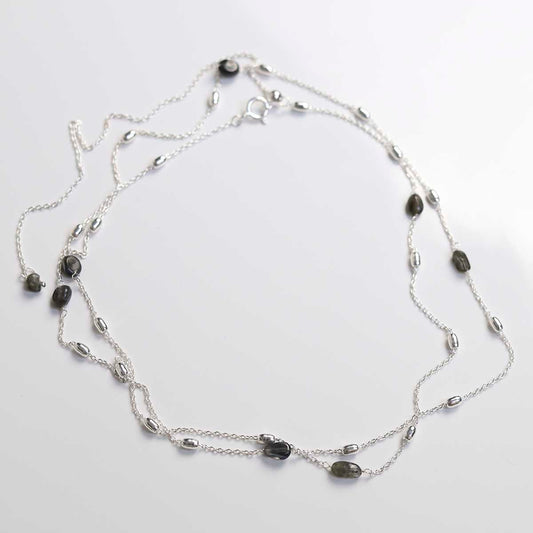 MT06_Sterling Silver Labradorite Necklace:Bracelet_2
