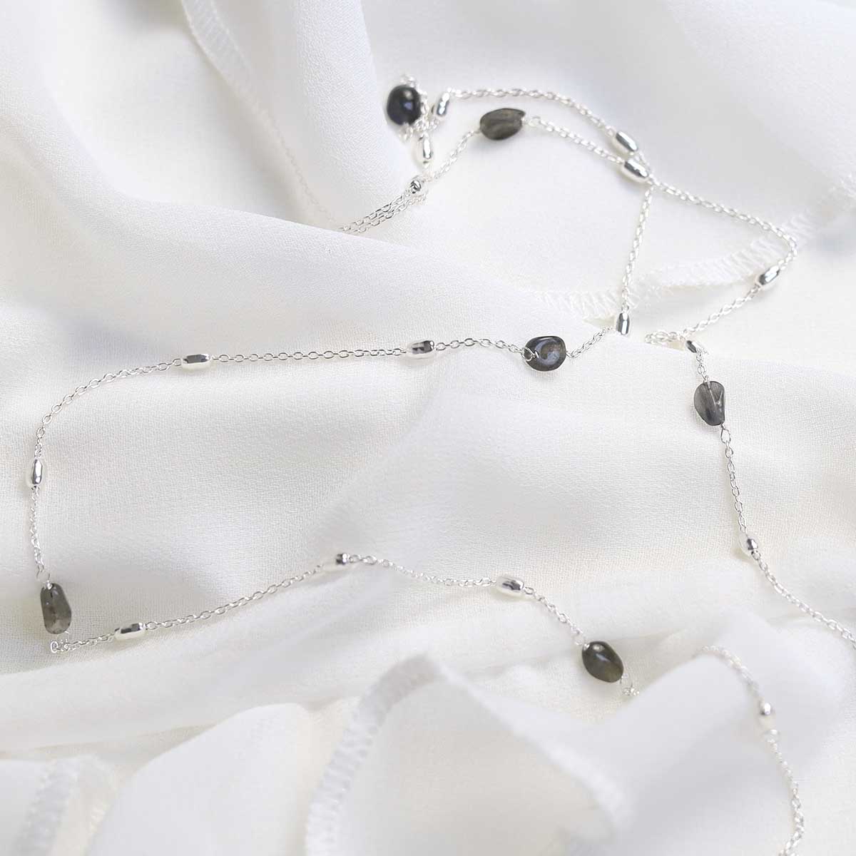 Sterling Silver Labradorite Necklace / Bracelet