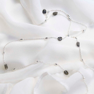 MT06_Sterling Silver Labradorite Necklace:Bracelet_1