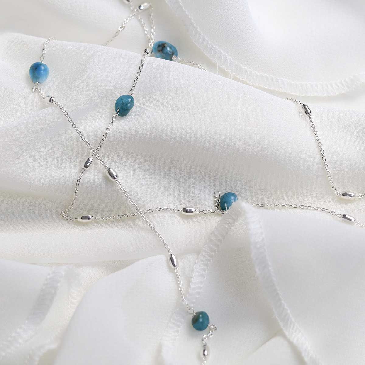 Sterling Silver Apatite Necklace/Bracelet