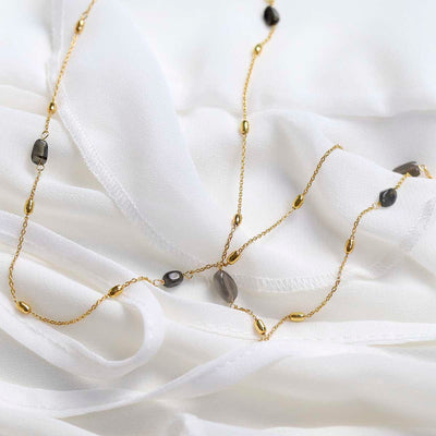 MT02_Sterling Silver Gold Plated Labradorite Necklace:Bracelet_2