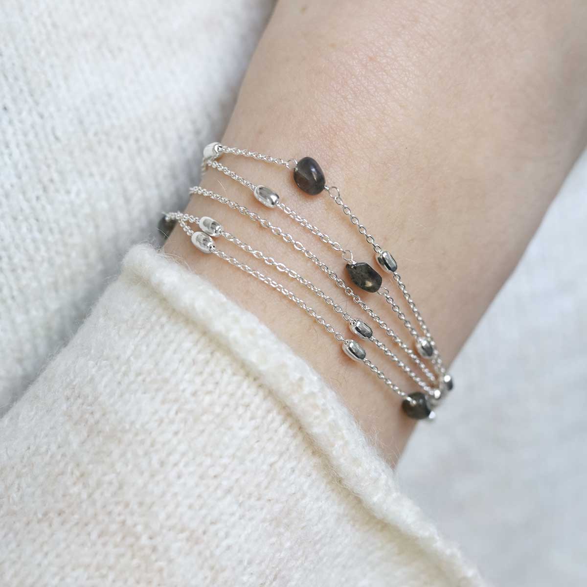 Sterling Silver Labradorite Necklace / Bracelet