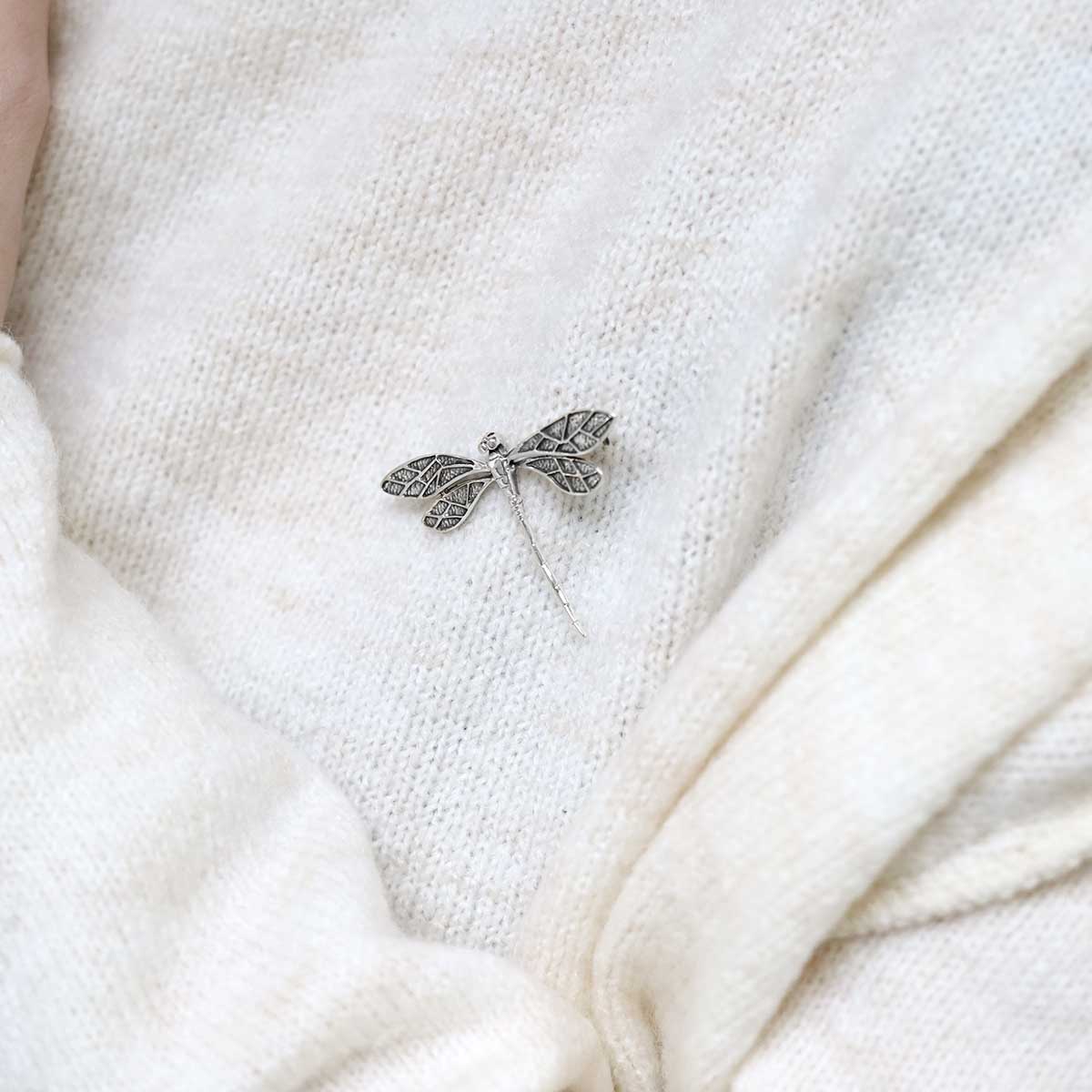 Sterling Silver Dragonfly Brooch