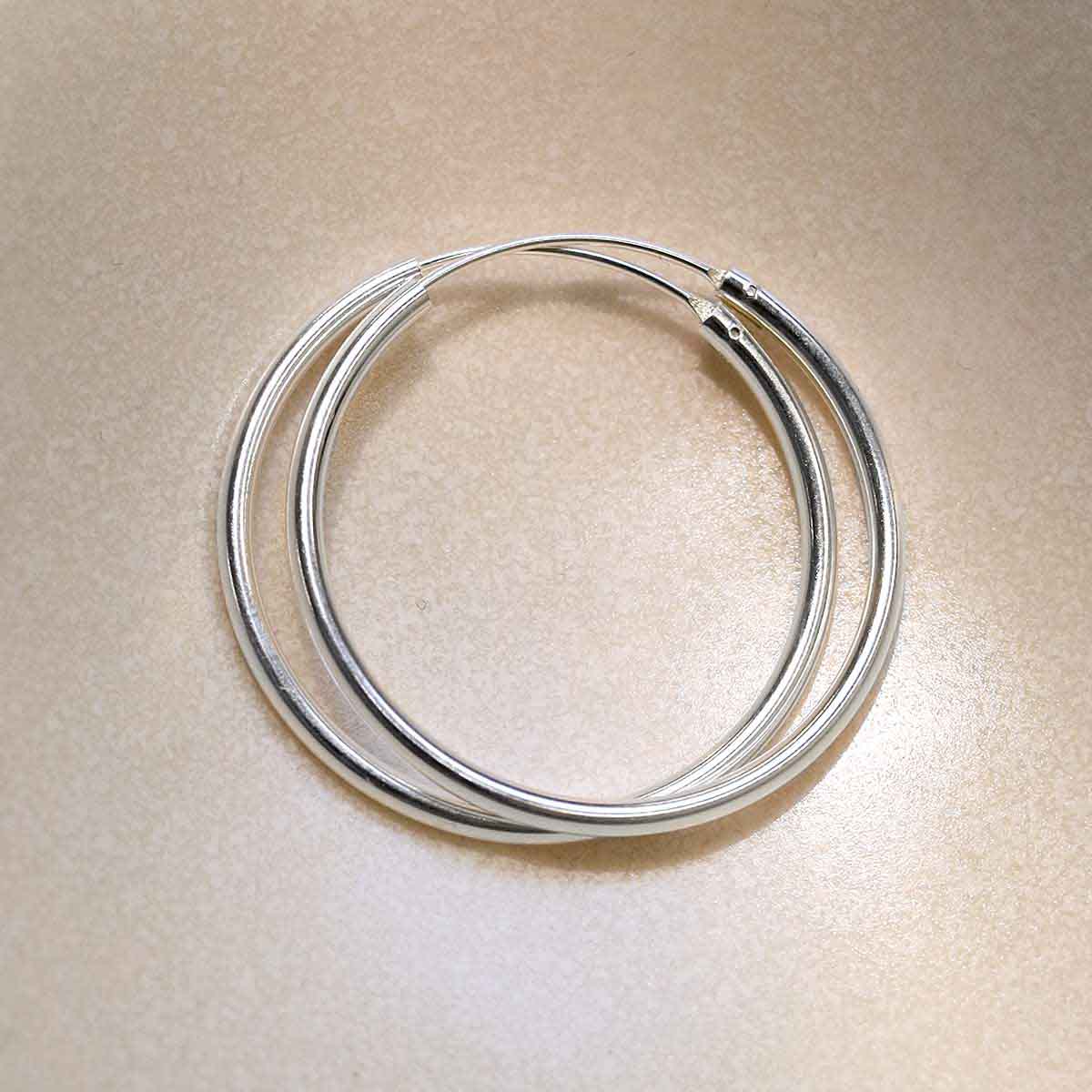 Sterling Silver 30mm Hoop Earrings