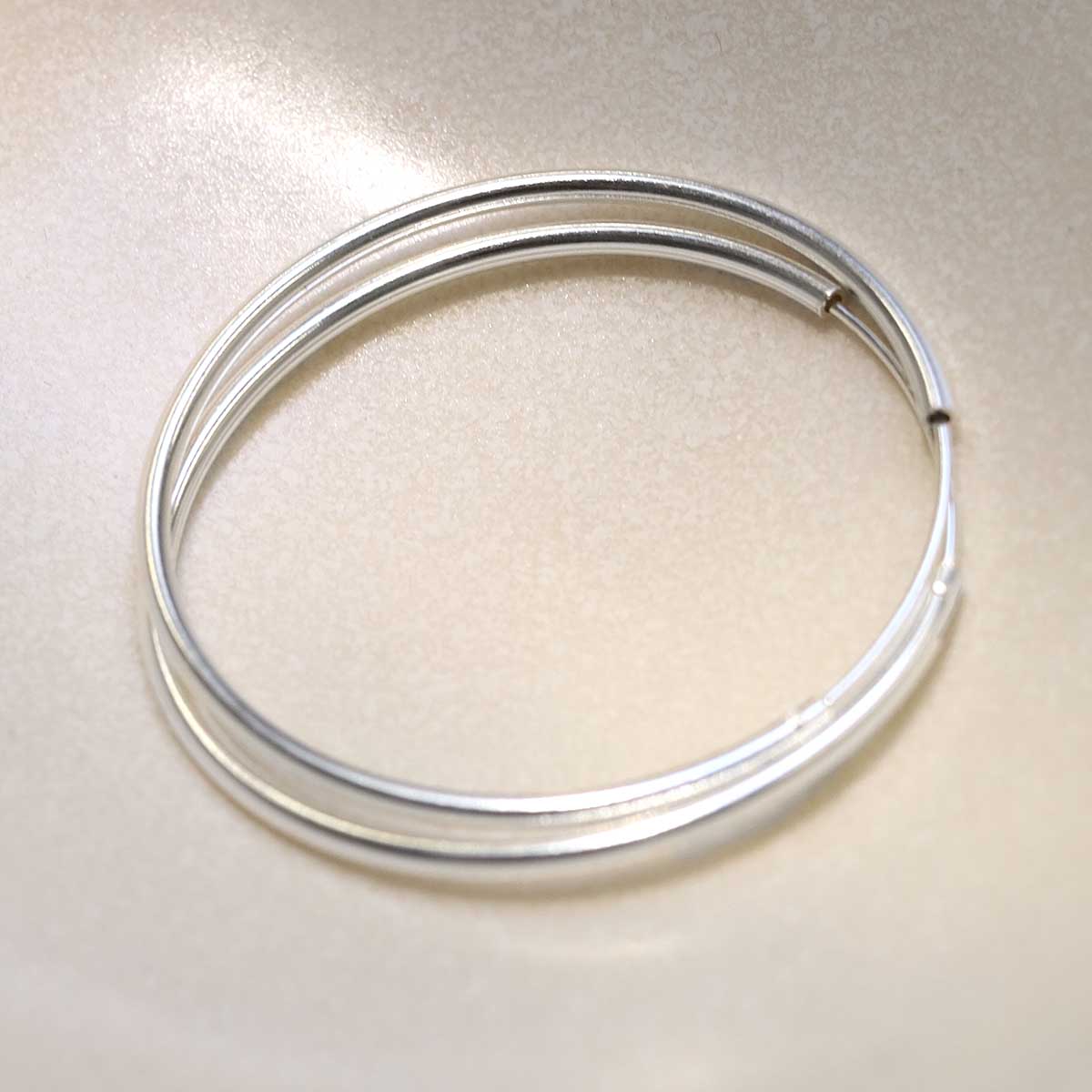Sterling Silver 45mm Hoop Earrings