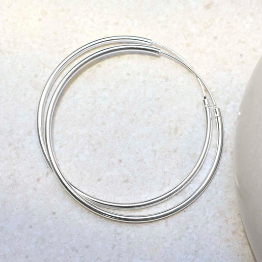 ME448_Sterling Silver 30mm Hoop Earrings_2