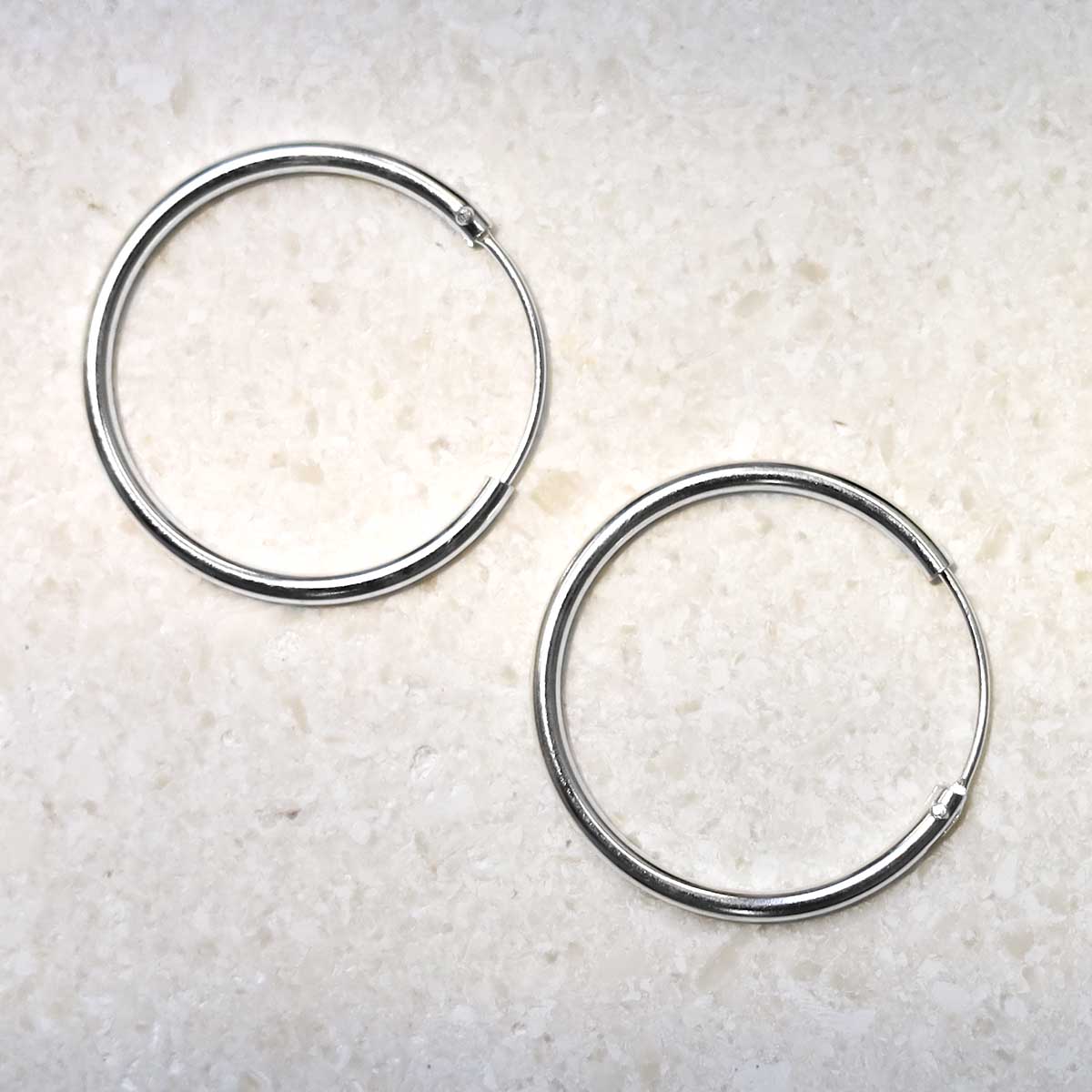 Sterling Silver 20mm Hoop Earrings