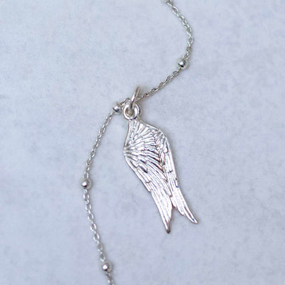 MF484P_Sterling Silver Angel Wings Necklace_1 new