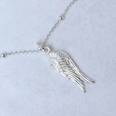 MF484P_Sterling Silver Angel Wings Necklace_2 new