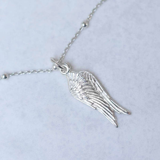 MF484P_Sterling Silver Angel Wings Necklace_2 new