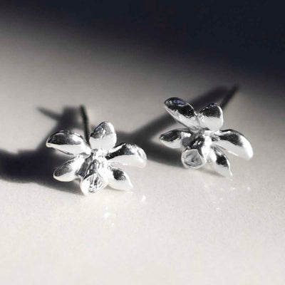 MD261_Sterling Silver Daffodil Studs_new 2