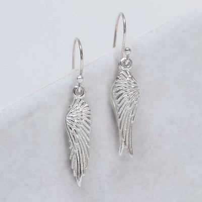 MF484E_Sterling Silver Angel Wings Earrings_1 new