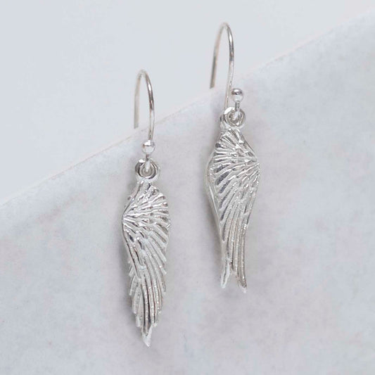 MF484E_Sterling Silver Angel Wings Earrings_1 new
