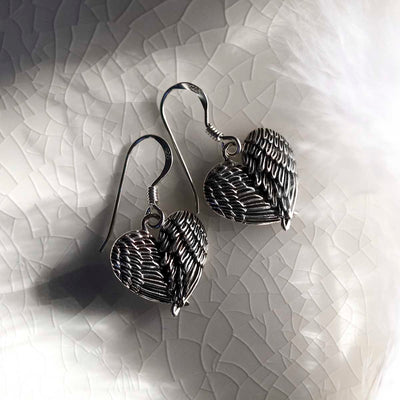 MC176_Sterling Silver Love Wings Dangly Earrings_new 3