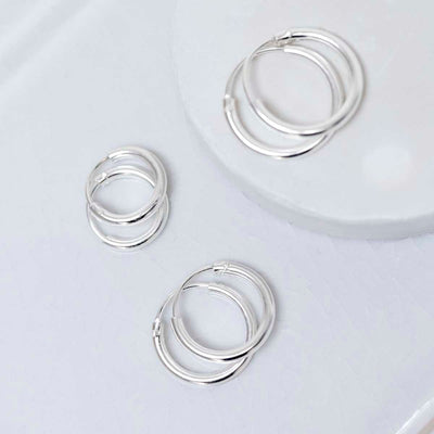 ME442-444_Sterling Silver Set Of Three Hoop Earrings_new 2