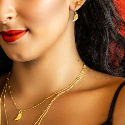MB156PG_GOLD PLATED STERLING SILVER ANGEL WING SET_1