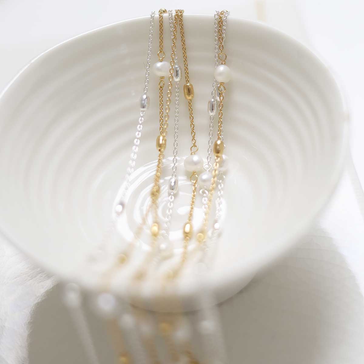 Sterling Silver Pearl Necklace/Bracelet