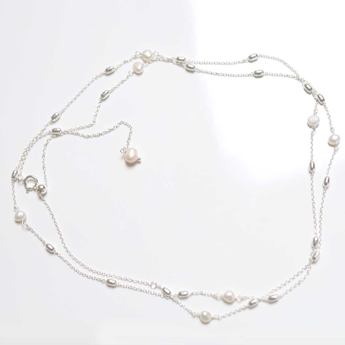 Sterling Silver Pearl Necklace/Bracelet