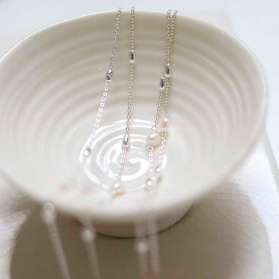 MT05_Sterling Silver Pearl Necklace:Bracelet_3