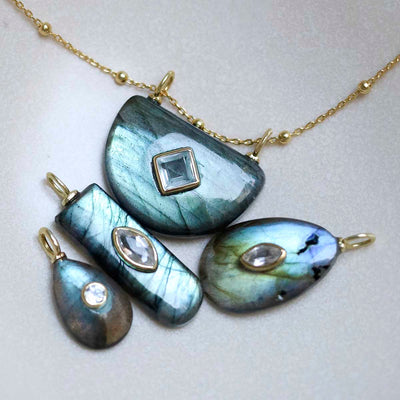 MM14_MM15_MM16_MM17_Sterling Silver Gold Plated Labradorite Necklace_Group 1
