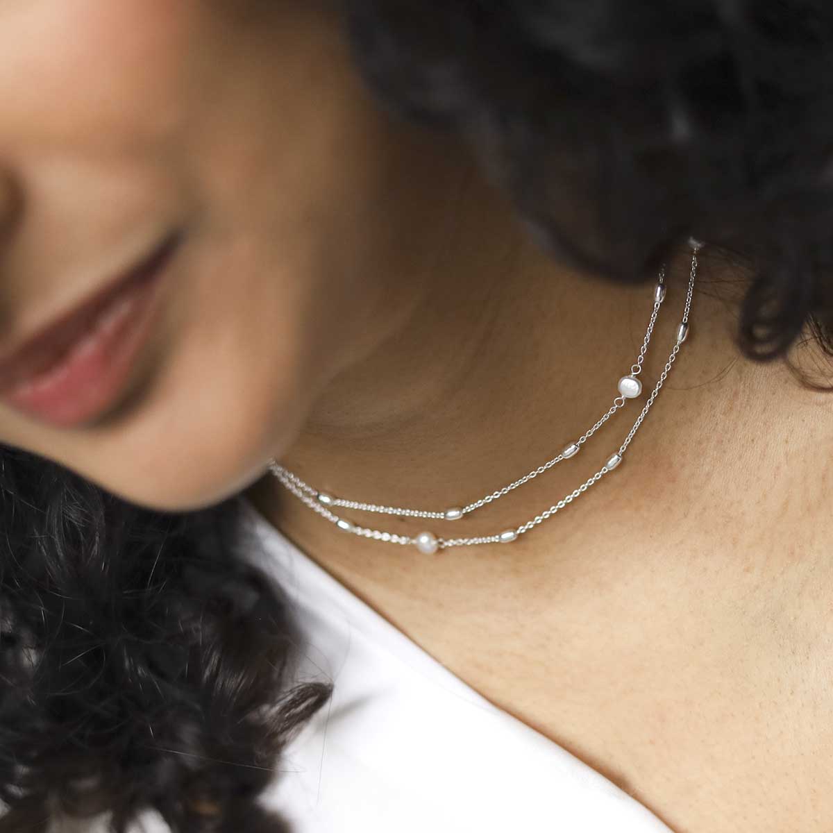 Sterling Silver Pearl Necklace/Bracelet