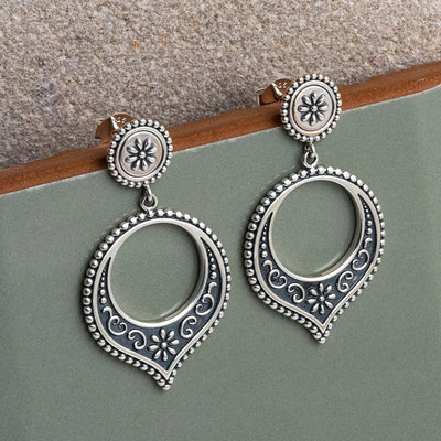 ML705 Sterling Silver Harbala Dangly Studs 2