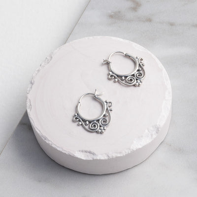 ML708 Sterling Silver Safi Hoops 2