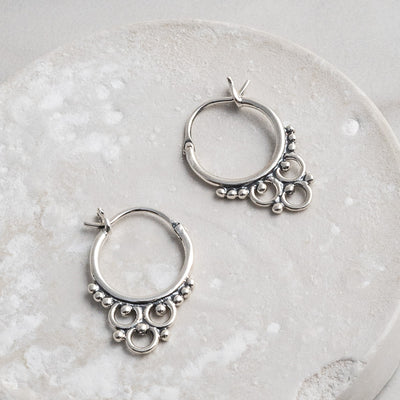 ML709 Sterling Silver Tarfaya Hoops 1