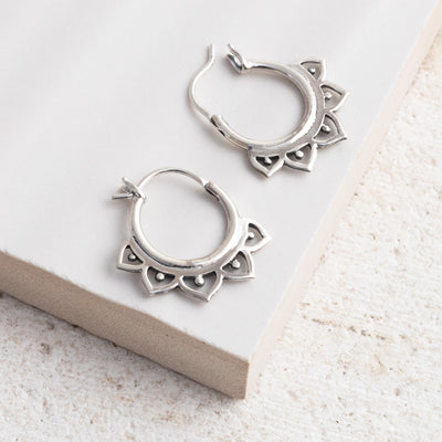 ML720 Sterling Silver Kenitra Hoops 2