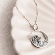 ML715P Sterling Silver Great Wave Necklace 1