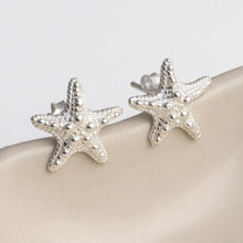 MW06 Sterling Silver Star Fish Studs 1