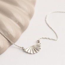 ML727 Sterling Silver Fan Necklace 1