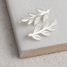 MW02 Sterling Silver Leaf Ear Climber 1