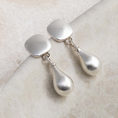 ML713 Sterling Silver Rain Droplet Studs 2